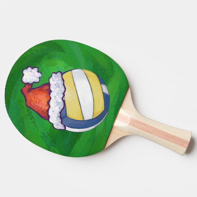 Christmas Hat Volleyball Ping Pong Paddle (Side)