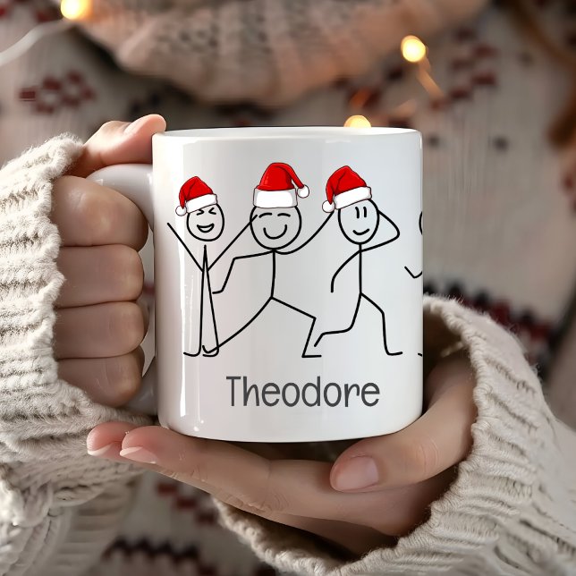 Christmas Hats Season Gift Holiday Customisable Coffee Mug (Creator Uploaded)