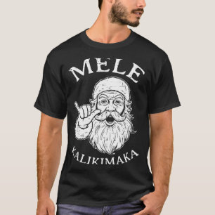 Christmas Hawaii Santa Mele Kalikimaka Xmas Men Wo T-Shirt