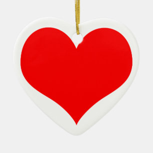 christmas heart ceramic tree decoration
