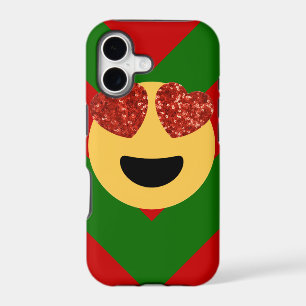 christmas heart eye emoji