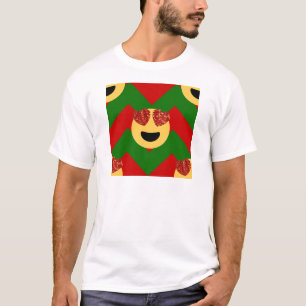 christmas heart eye emoji T-Shirt