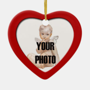 Christmas Heart Photo Frame Ornament 2