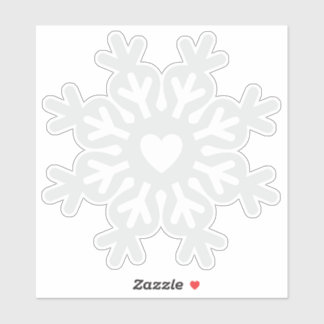 Christmas Heart Snowflake Ornate Classic