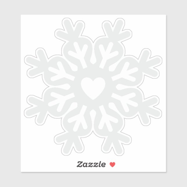 Christmas Heart Snowflake Ornate Classic (Sheet)