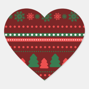  Christmas Heart  Sticker