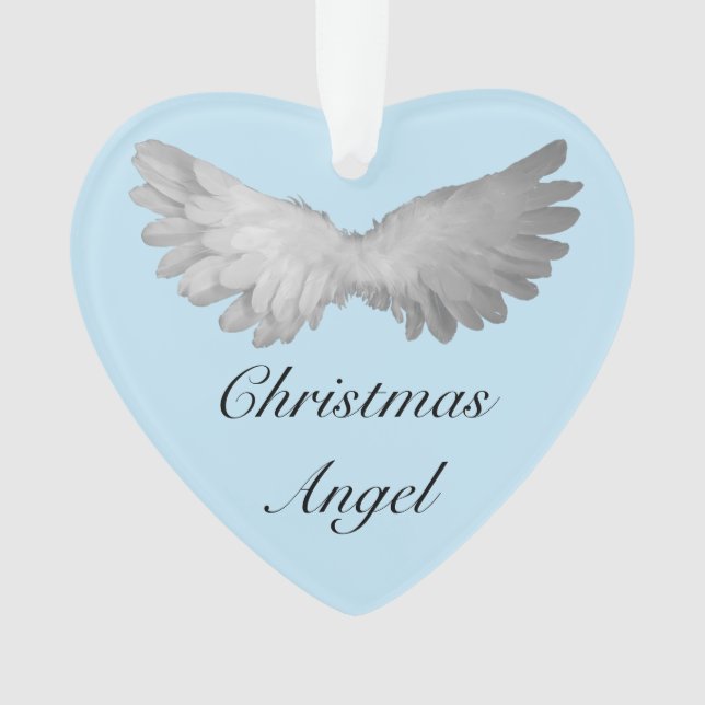 Christmas heaven angel memorial ornament (Front)