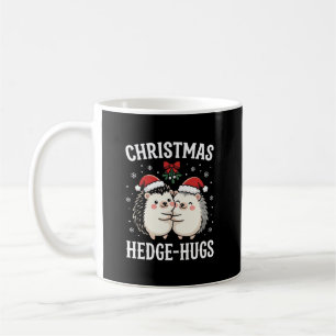 Christmas Hedge-Hugs Cute Hedgehog Holiday Coffee Mug