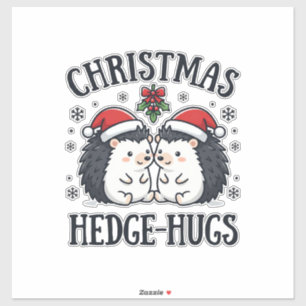 Christmas Hedge-Hugs Cute Hedgehog Holiday Design