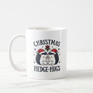 Christmas Hedge-Hugs Cute Hedgehog Holiday Design Coffee Mug