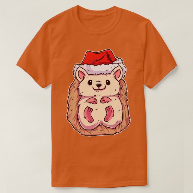 Christmas Hedgehog 1 T-Shirt (Design Front)