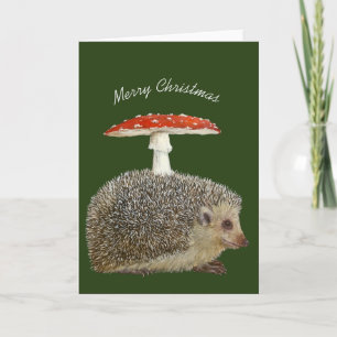 Christmas Hedgehog card