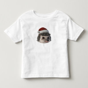 Christmas Hedgehog Or Opossum Wearing Santa Costum Toddler T-Shirt