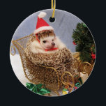 Christmas Hedgehog Ornament<br><div class="desc">Christmas Hedgehog Ornament</div>