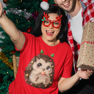 Christmas Hedgehog  T-Shirt