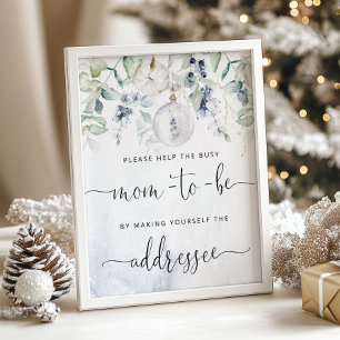 Christmas Help the Busy Mom  Address an Envelope Poster