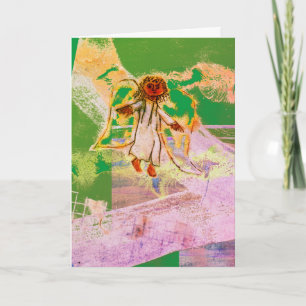 Christmas herald angel rejoice holiday card