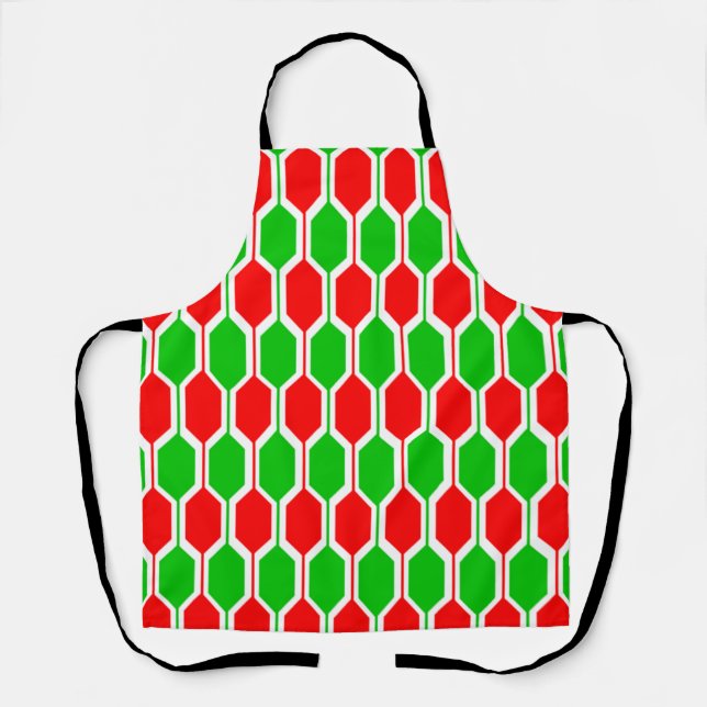 Christmas Hexagons Apron (Front)