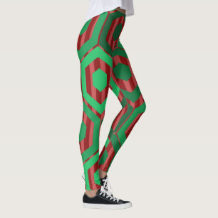Christmas Hexagons  Leggings