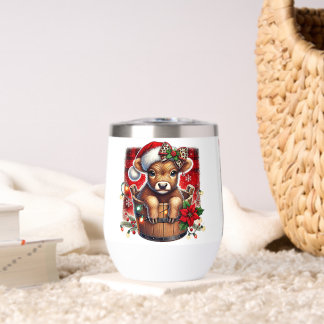 Christmas Highland Cow | Cute Festive Farmhouse
