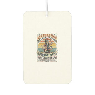 Christmas Highland Cow Vintage Engraving Design (2 Car Air Freshener