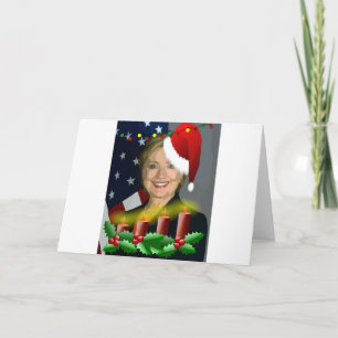christmas hillary clinton holiday card
