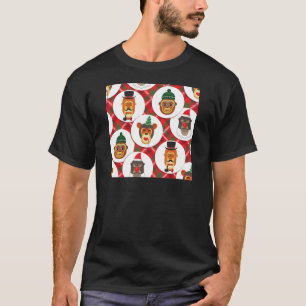 christmas hipster monkeys T-Shirt
