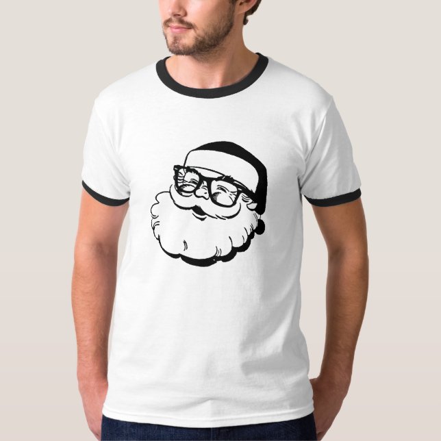 Christmas Hipster T-Shirt (Front)