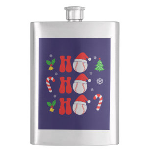 Christmas Ho Ho Ho Funny Xmas-85211 Hip Flask