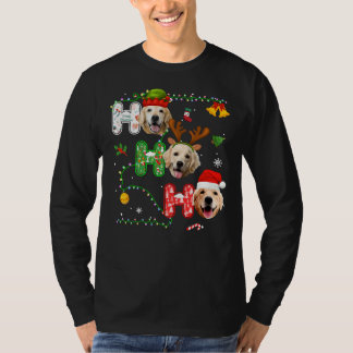 Christmas Ho Ho Ho Golden Retriever 351 T-Shirt
