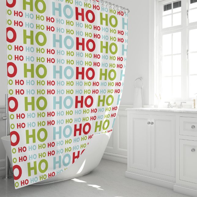 Christmas HO HO HO Shower Curtain (Creator Uploaded)