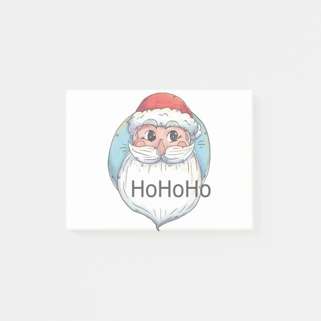 christmas ho santa claus post-it notes (Front)