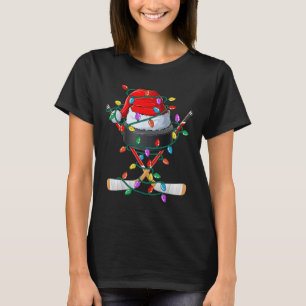 Christmas Hockey Xmas Santa Sports Hat Ball Kids B T-Shirt