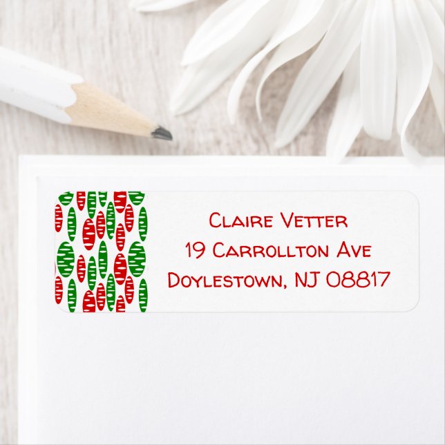 Christmas Holey Ovals  (Insitu)