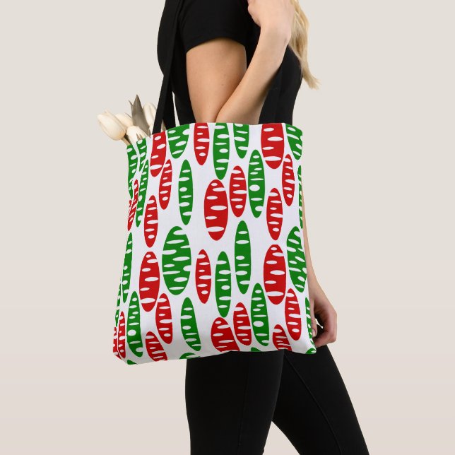 Christmas Holey Ovals  Tote Bag (Close Up)