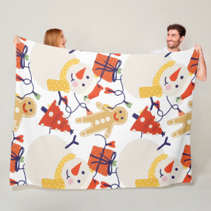 Christmas Holiday 60x80 Fleece Blanket