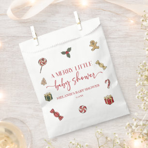 Christmas Holiday A Merry Little Baby Shower Favour Bags