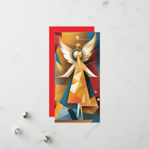 Christmas Holiday Abstract Angel Card