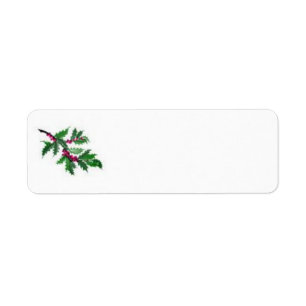 Christmas/holiday address label
