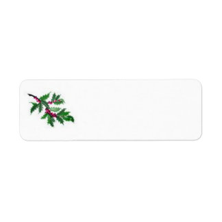Christmas/holiday address label