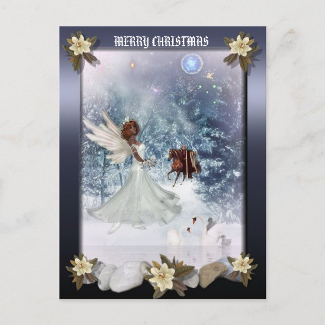 Christmas Holiday Angel postcard (Front)