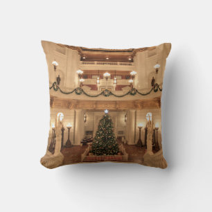 Christmas Holiday at Pennsylvania State Capitol Cushion