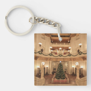 Christmas Holiday at Pennsylvania State Capitol Key Ring