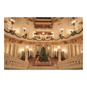 Christmas Holiday at Pennsylvania State Capitol Photo Print