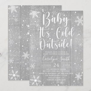 Christmas Holiday Baby Shower Invitation