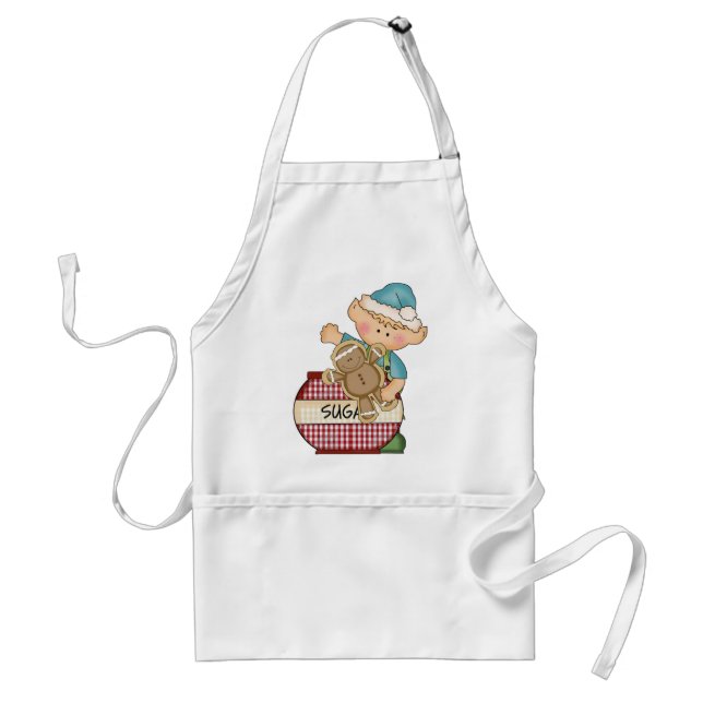 Christmas Holiday Baking Elf apron (Front)