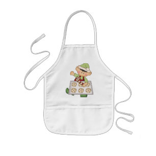 Christmas Holiday Baking Elf kids apron