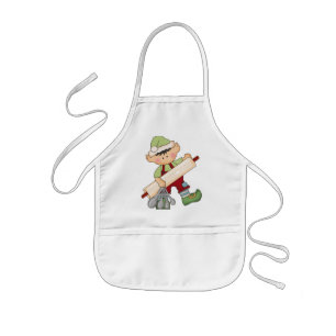 Christmas Holiday Baking Elf kids apron