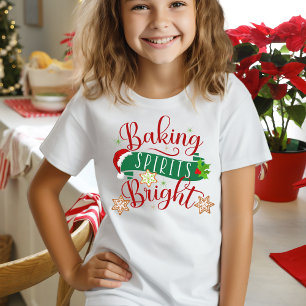 Christmas Holiday Baking Spirits Bright Festive T-Shirt