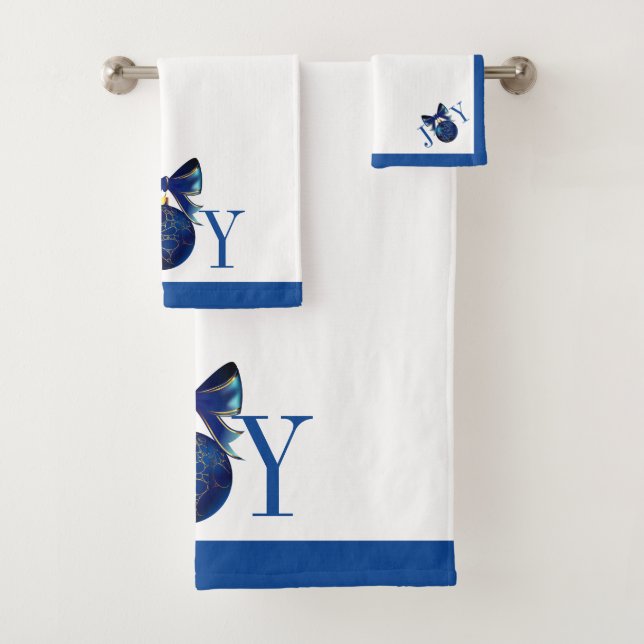 Christmas Holiday Bath Towel Set-Joy (Insitu)